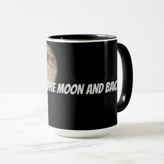 Persoonlijk hou ik van je naar de maan en terug mok (Voorkant rechts)