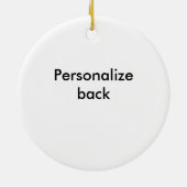 Persoonlijk hou ik van je versiering voeg naamberi keramisch ornament (Achterkant)