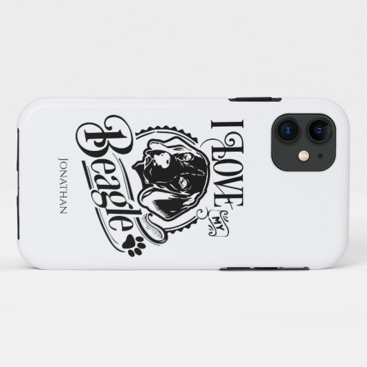 Persoonlijk hou ik van mijn Beagle Case-Mate iPhone Case (Achterkant (horizontaal))
