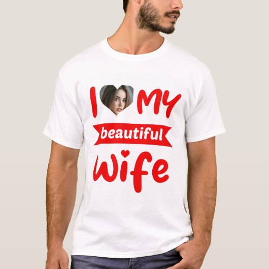 Persoonlijk hou ik van mijn mooie vrouw t-shirt (Voorkant)
