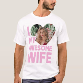 Persoonlijk hou ik van mijn vrouw met aangepaste f t-shirt