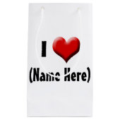 Persoonlijk hou ik van... Naam Valentijnsdag Klein Cadeauzakje (Voorkant)