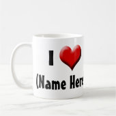 Persoonlijk hou ik van... Naam Valentijnsdag Koffiemok (Links)