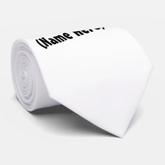 Persoonlijk hou ik van... Naam Valentijnsdag Stropdas (Opgerold)