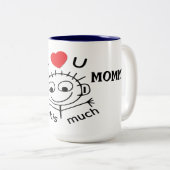 Persoonlijk hou ik zoveel van je tweekleurige koffiemok (Voorkant rechts)