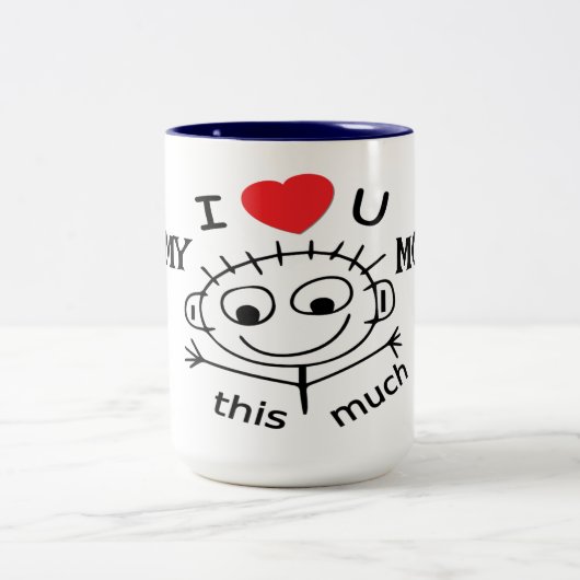 Persoonlijk hou ik zoveel van je tweekleurige koffiemok (Center)