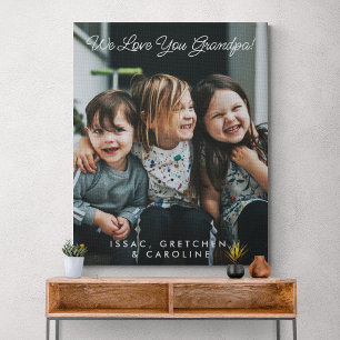 Persoonlijk houden we van foto's met opa canvas afdruk