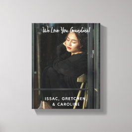 Persoonlijk houden we van het oma-fotoscript canvas afdruk