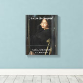 Persoonlijk houden we van het oma-fotoscript canvas afdruk (Insitu (Houten vloer))