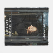 Persoonlijk houden we van het oma-fotoscript fleece deken (Voorkant (Horizontaal))