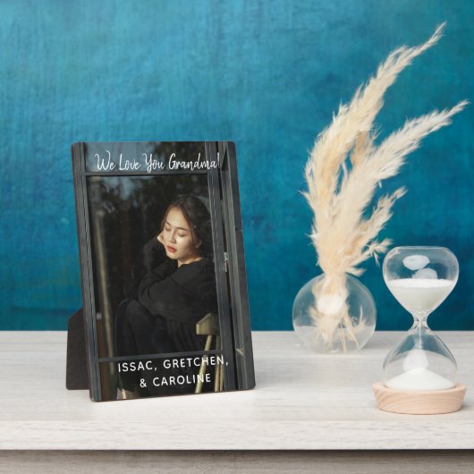 Persoonlijk houden we van het oma-fotoscript fotoplaat (Zijkant)