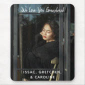 Persoonlijk houden we van het oma-fotoscript muismat (Voorkant)