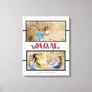 Persoonlijk houden we van je moeder Grandma Photo  Canvas Afdruk