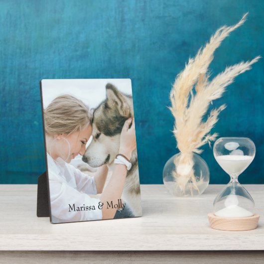Persoonlijk houten fotokado fotoplaat (Zijkant)