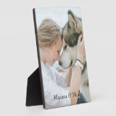 Persoonlijk houten fotokado fotoplaat (Zijkant)