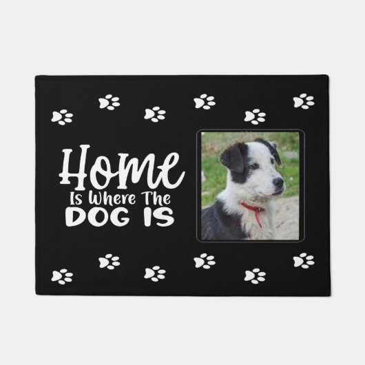 Persoonlijk huis is waar de hond doormat is deurmat (Voorkant)