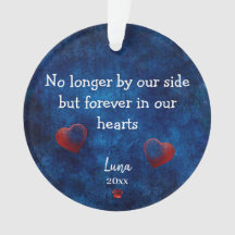 Persoonlijk huisdier condoleancecadeau kerstfoto