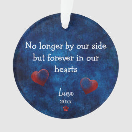 Persoonlijk huisdier condoleancecadeau kerstfoto ornament