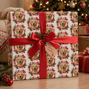 Persoonlijk huisdier foto kerst inpakpapier