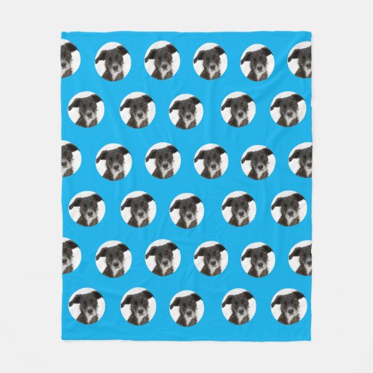 Persoonlijk huisdierpatroon fleece deken (Voorkant)