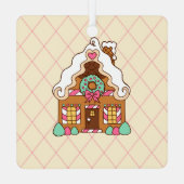 Persoonlijk huisje van peperkoek Kerst Ornament (Achterkant)