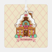 Persoonlijk huisje van peperkoek Kerst Ornament (Voorkant)