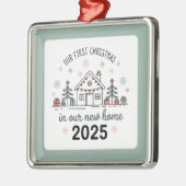 Persoonlijk huisverwarmingsgeschenk metalen ornament (Links)
