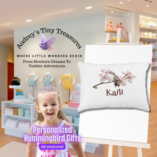 Persoonlijk Hummingbird Babykussen Accent Kussen