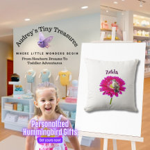 Persoonlijk Hummingbird Babykussen