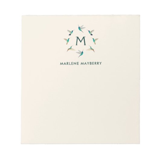 Persoonlijk Hummingbird Notitieblok (Voorkant)