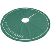 Persoonlijk Hunter Green Fleece Kerstboom Rok (Gekanteld)