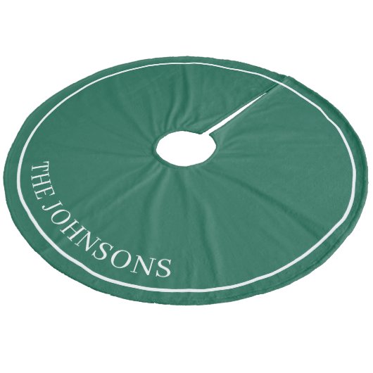 Persoonlijk Hunter Green Fleece Kerstboom Rok (Gekanteld)