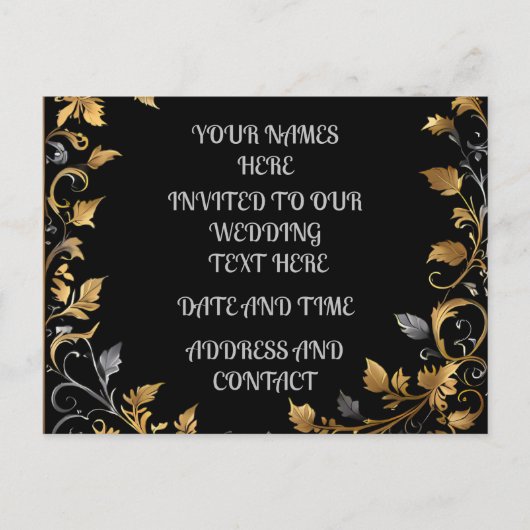 Persoonlijk Huwelijk   Aankondigingskaart (Voorkant)