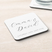 Persoonlijk huwelijk bier onderzetter (Linkerzijde)