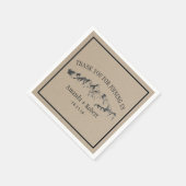 Persoonlijk Huwelijk Bos Berg Huwelijk Servetten (Hoek)