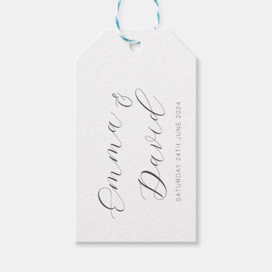 Persoonlijk huwelijk cadeaulabel (Voorkant)