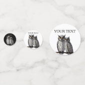 Persoonlijk huwelijk confetti (Achterkanten)