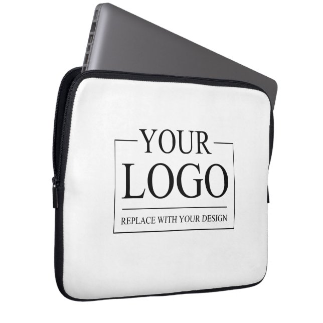Persoonlijk Huwelijk Eigen Idee Logo Toevoegen Laptop Sleeve (Voorkant Rechts)