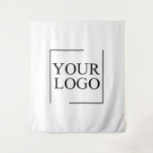 Persoonlijk Huwelijk Eigen Idee Logo Toevoegen Wandkleed (Voorkant)