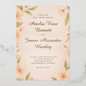 Persoonlijk huwelijk folie uitnodiging (Voorkant)