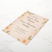 Persoonlijk huwelijk folie uitnodiging (Gedraaid)