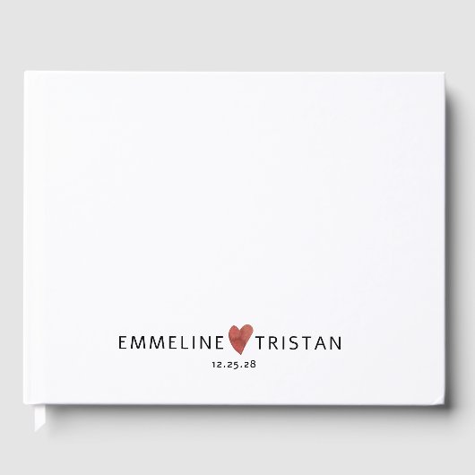 Persoonlijk huwelijk gastenboek (Voorkant)