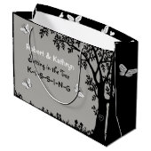 Persoonlijk huwelijk/Jubileum-romantiek Groot Cadeauzakje (Achterkant Gekanteld)