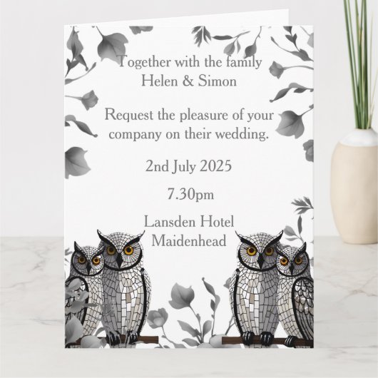 Persoonlijk huwelijk kaart (Voorkant)