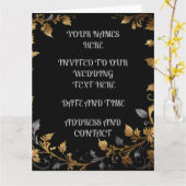 Persoonlijk huwelijk kaart (Gele Bloem)