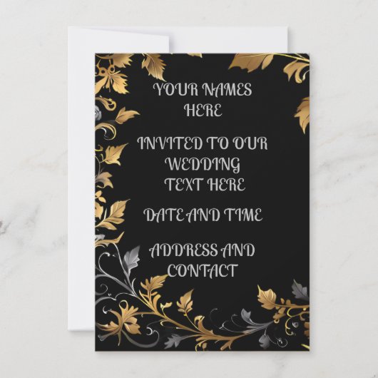 Persoonlijk huwelijk kaart (Voorkant)