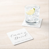 Persoonlijk huwelijk kartonnen onderzetters (Insitu)