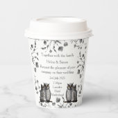 Persoonlijk huwelijk papieren bekers (Voorkant)