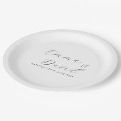 Persoonlijk huwelijk papieren bordje (Gekanteld)