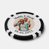 Persoonlijk huwelijk poker chips (Enkel)